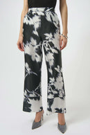 Joseph Ribkoff Satin Floral Print Wide-Leg Pants-254081