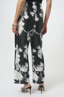 Joseph Ribkoff Satin Floral Print Wide-Leg Pants-254081