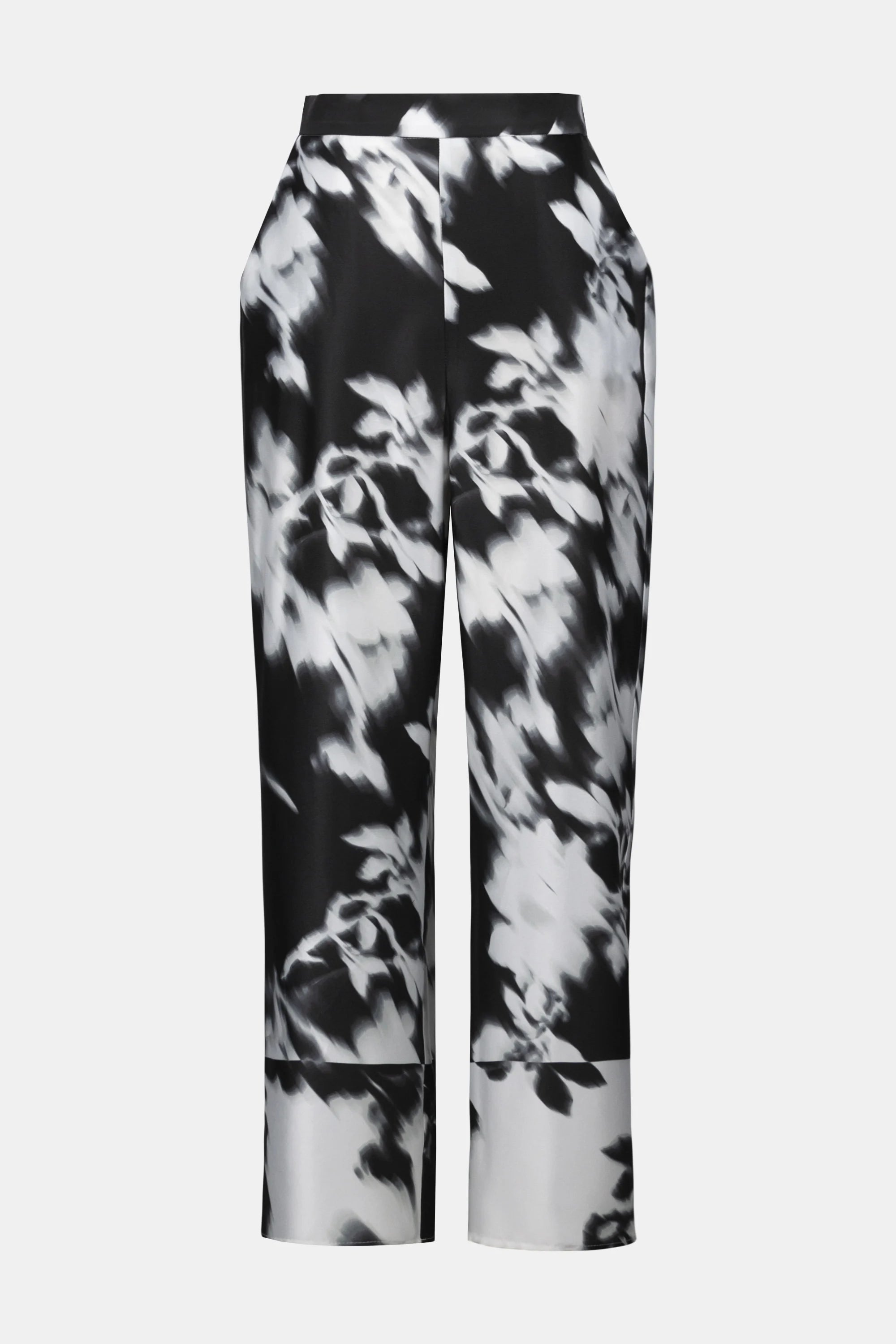 Joseph Ribkoff Satin Floral Print Wide-Leg Pants-254081
