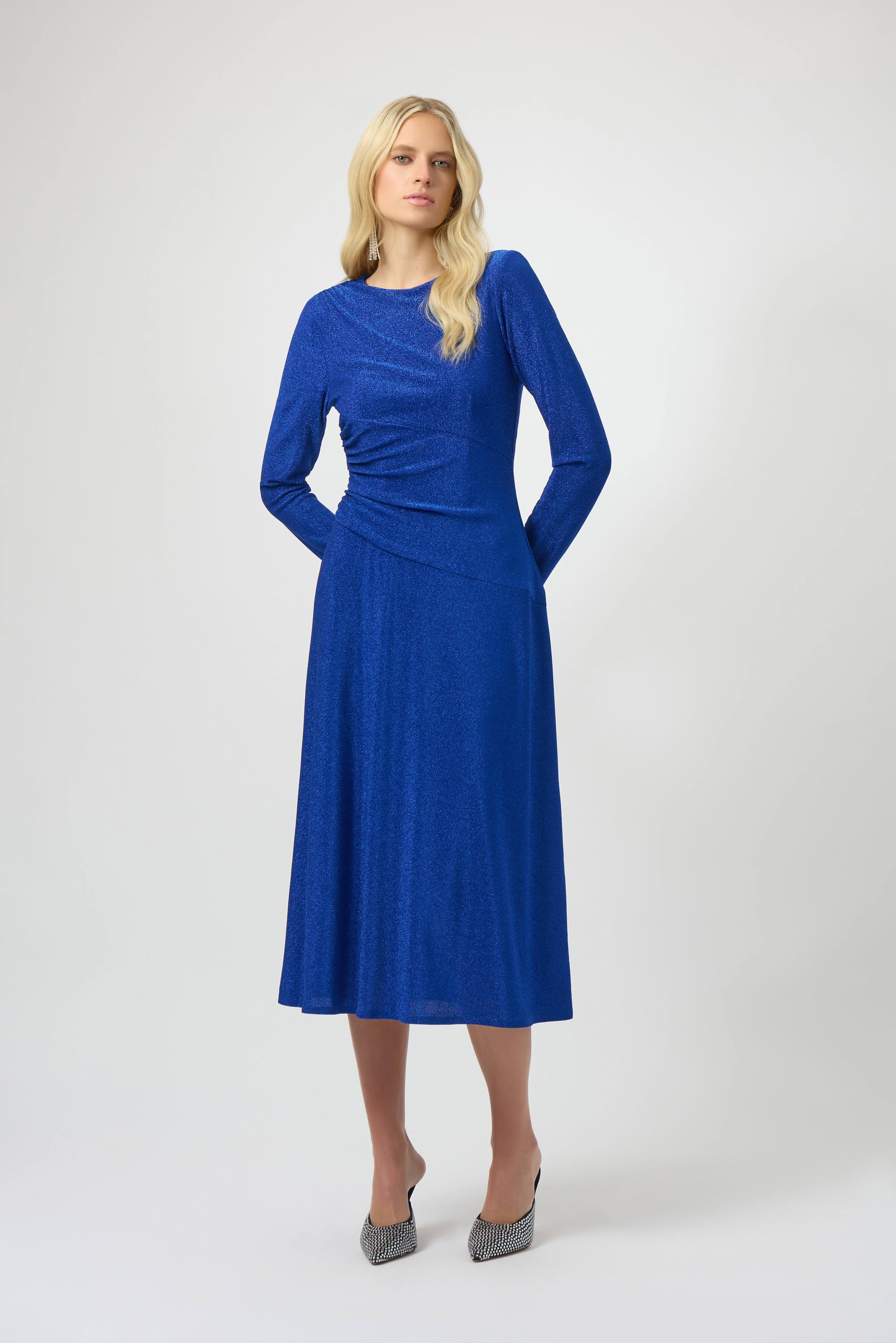 Joseph Ribkoff Sparkle Knit Fit & Flare Dress-254082