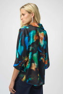 Joseph Ribkoff Satin Abstract Print Top-254097