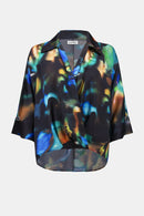 Joseph Ribkoff Satin Abstract Print Top-254097