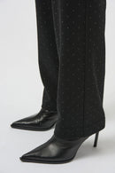 Joseph Ribkoff Heavy Knit Dew Drop Straight Leg Pants-254106