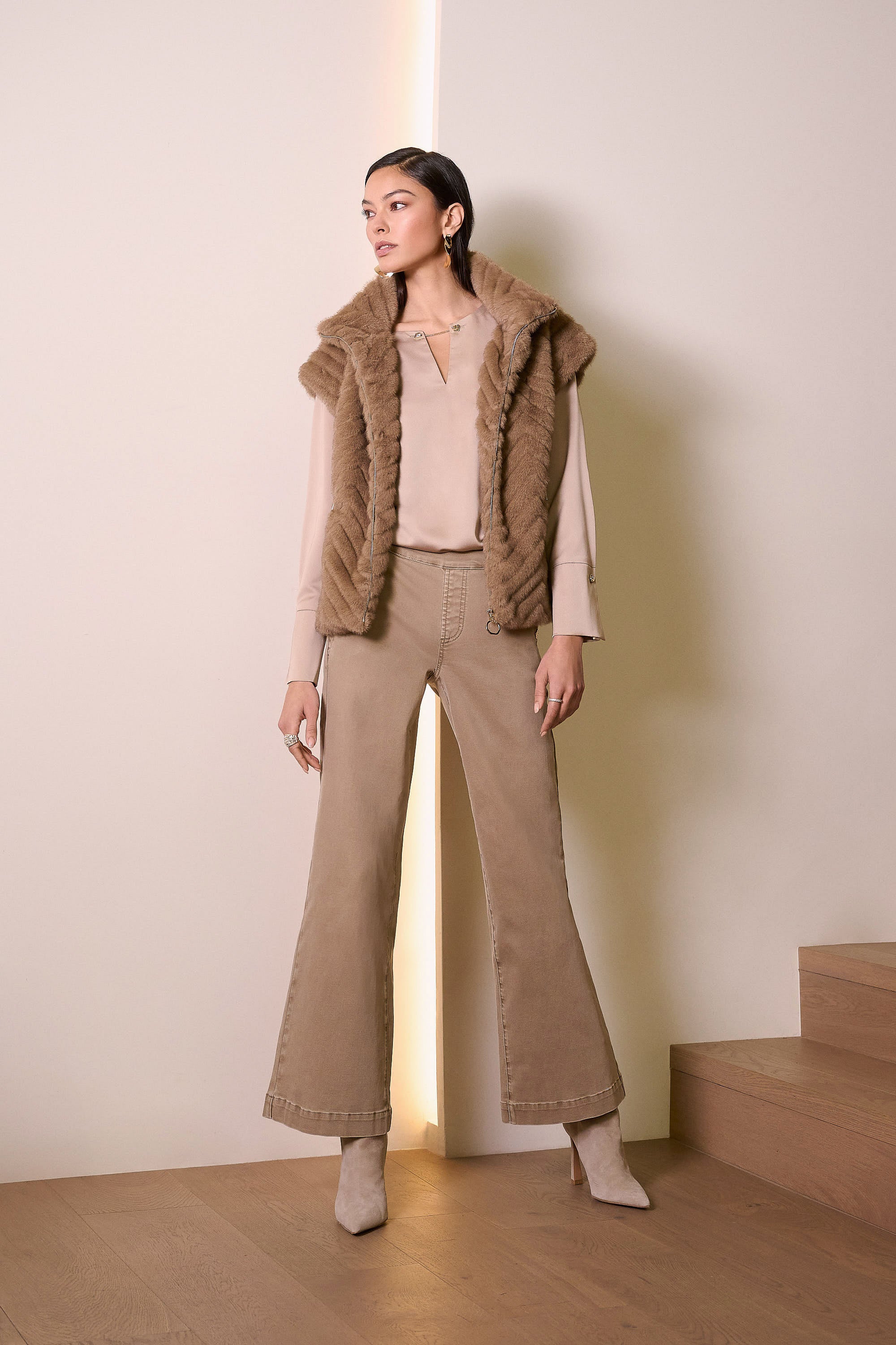 Joseph Ribkoff Recycled Satin Straight Top-254135