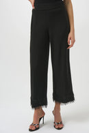 Joseph Ribkoff Silky Knit Culotte with Fringe Hem-254147