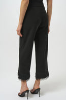Joseph Ribkoff Silky Knit Culotte with Fringe Hem-254147