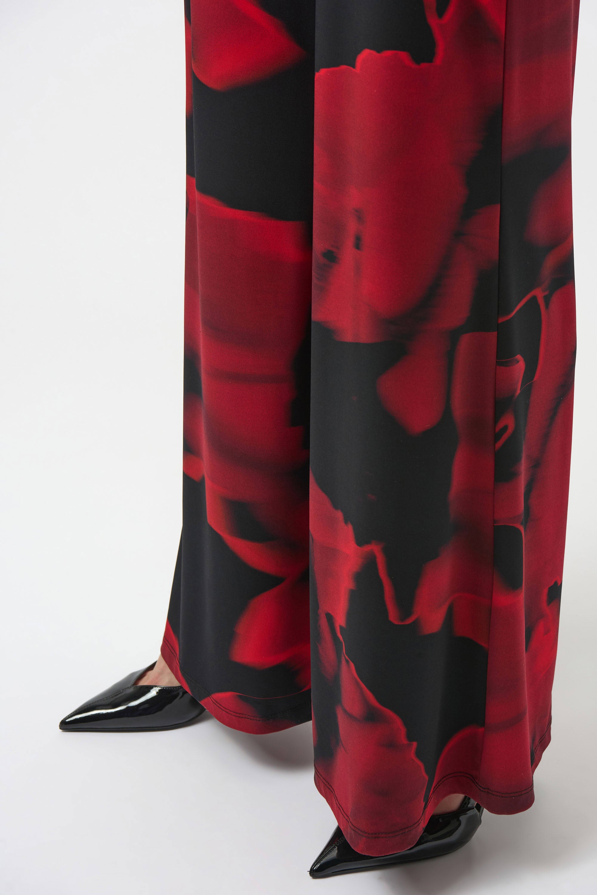 Joseph Ribkoff Silky Knit Abstract Print Wide Leg Pants-254198