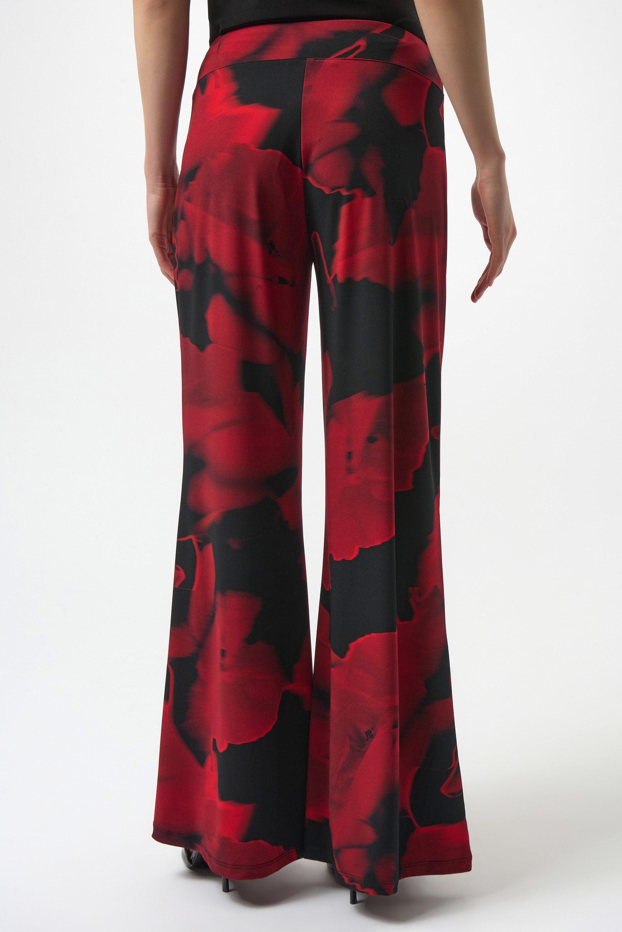 Joseph Ribkoff Silky Knit Abstract Print Wide Leg Pants-254198