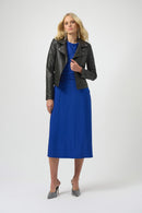 Joseph Ribkoff Foiled Faux Suede Fitted Jacket with Rhinestones-254904