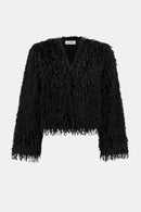 Joseph Ribkoff Faux Fur Collarless Boxy Jacket-254905