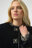 Joseph Ribkoff Bonded Faux Fur Boxy Jacket-254909