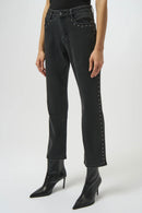 Joseph Ribkoff Classic Straight Leg Jeans with Studded Seams-254916