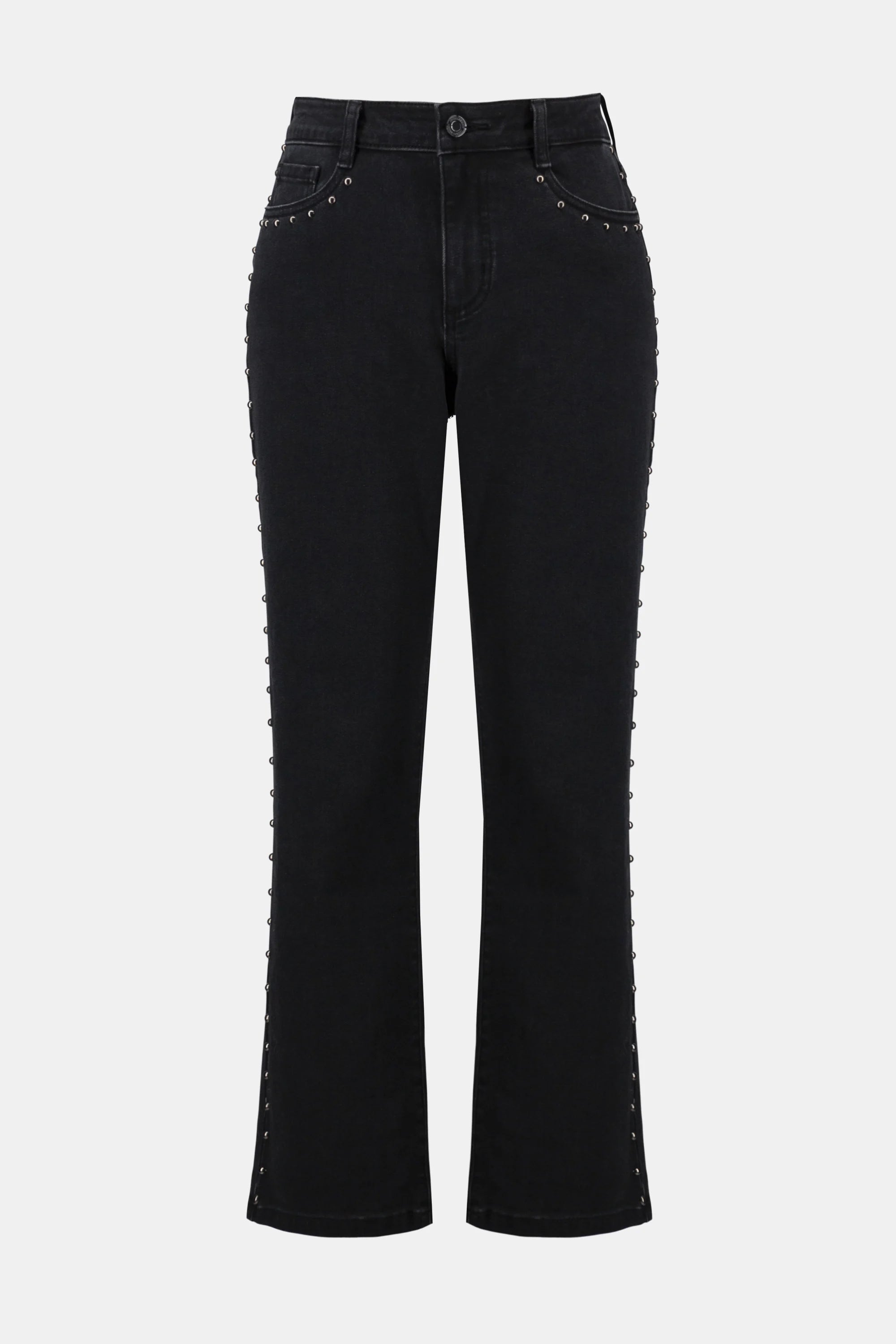 Joseph Ribkoff Classic Straight Leg Jeans with Studded Seams-254916