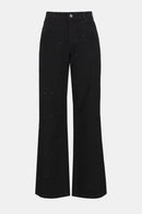 Joseph Ribkoff Classic Wide Leg Jeans with Rhinestones-254962