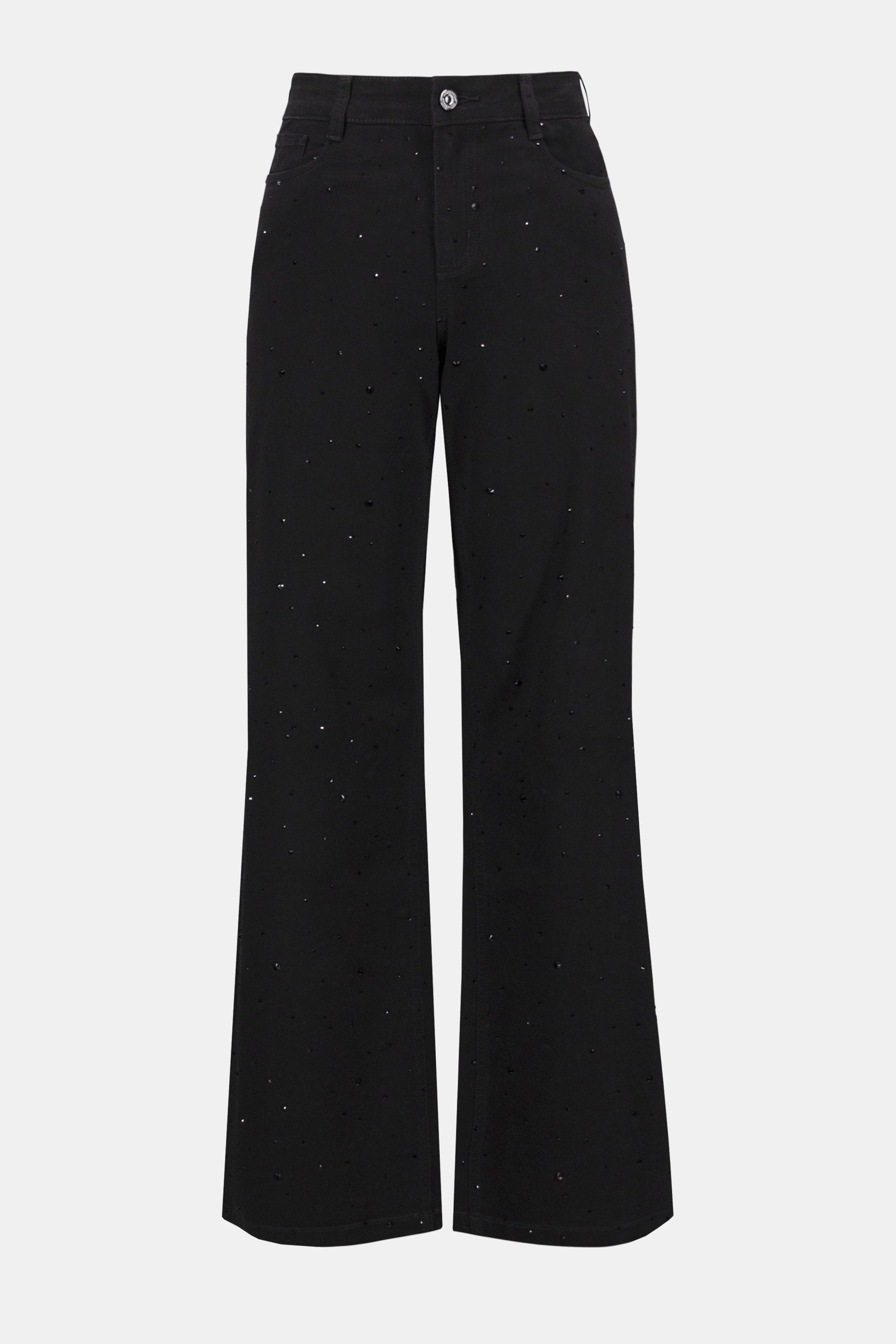 Joseph Ribkoff Classic Wide Leg Jeans with Rhinestones-254962