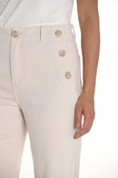 Frank Lyman High Waisted Pants with Decorative Button Detailing-256779U