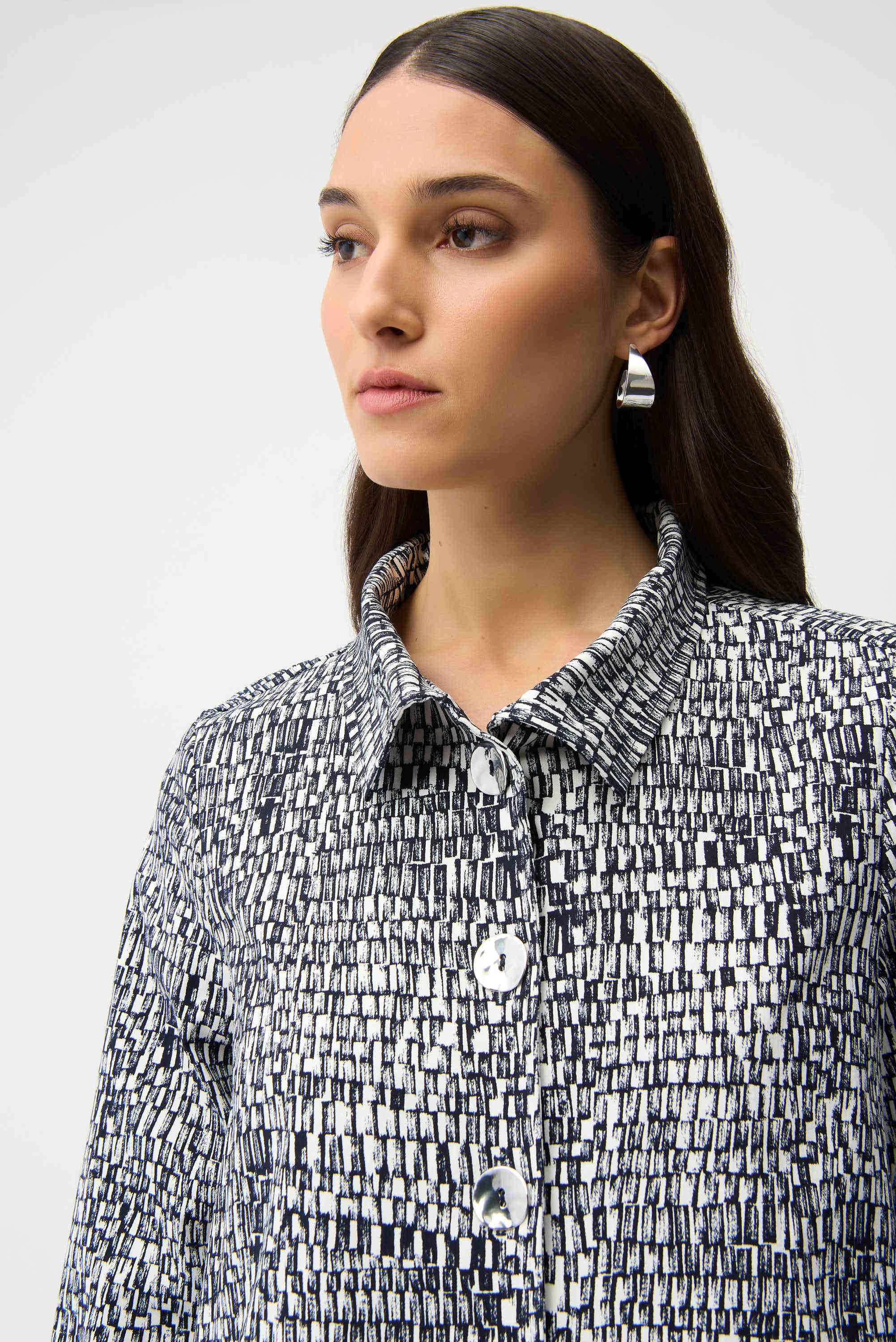 Joseph Ribkoff Millennium Abstract Print Trapeze Jacket-261003