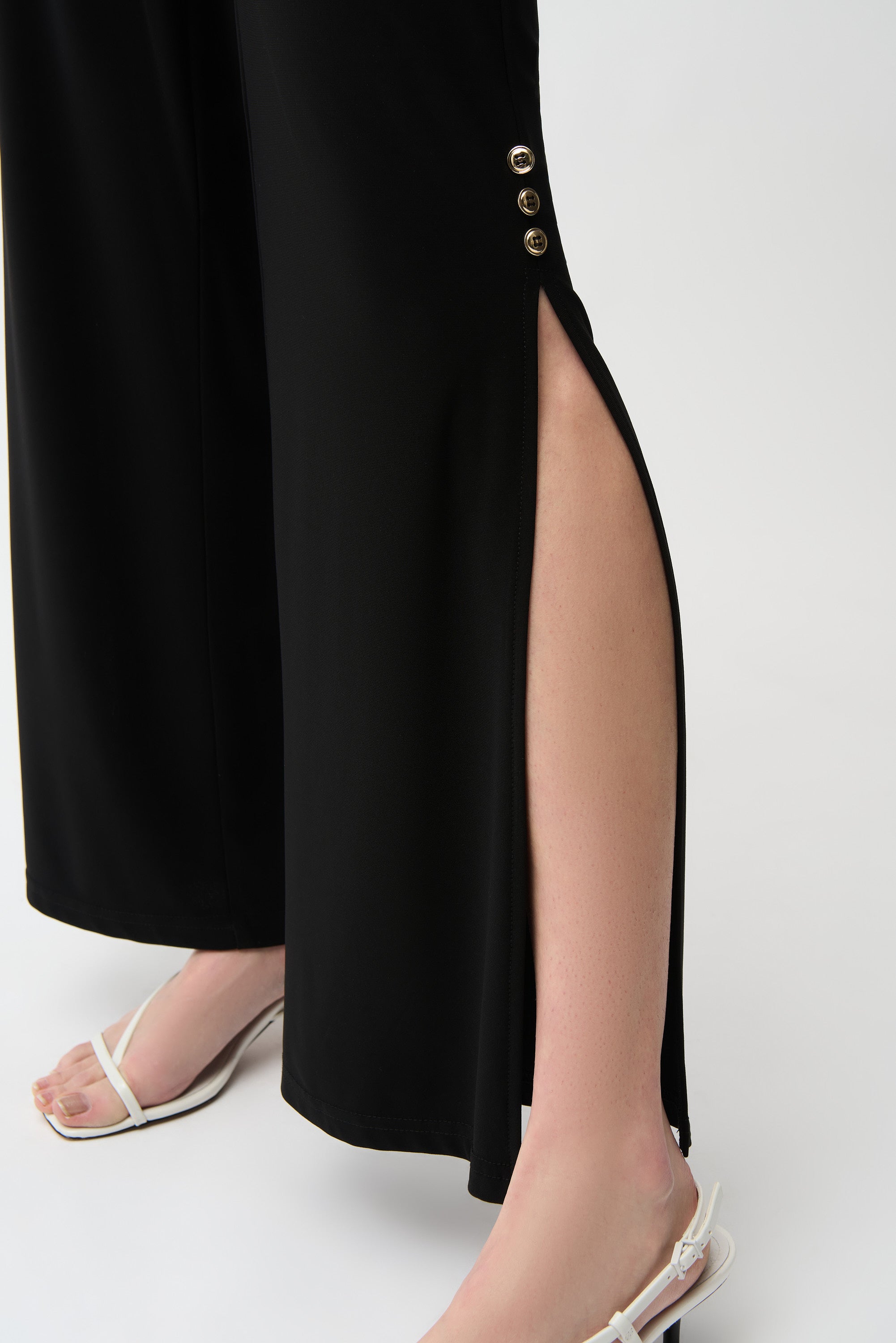 Silky Knit Wide Leg Pull-On Pants