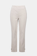 Joseph Ribkoff Geometric Jacquard Pull-On Slim Fit Pants-261025