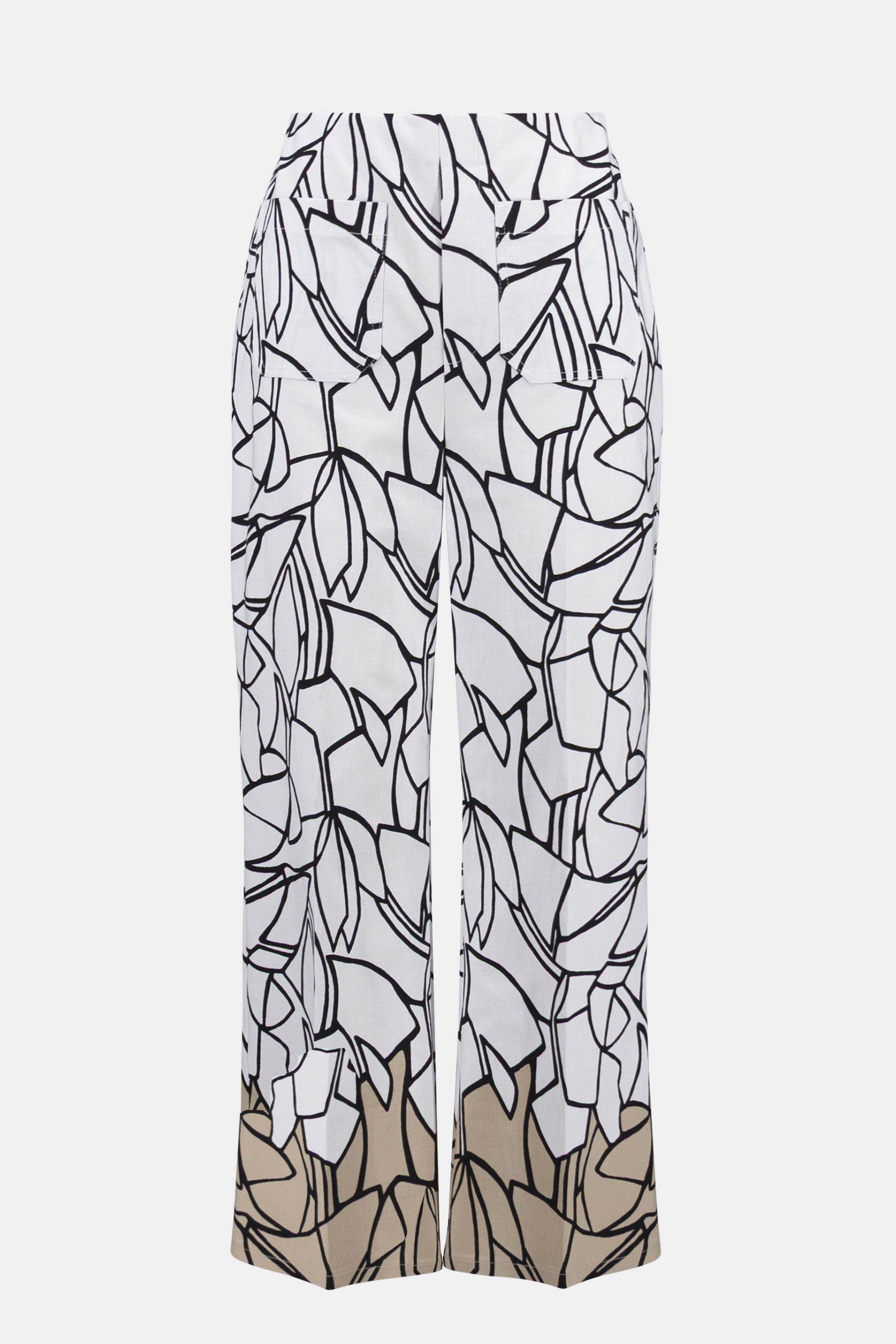 Joseph Ribkoff Millennium Abstract Print Wide Leg Pull-On Pants-261026