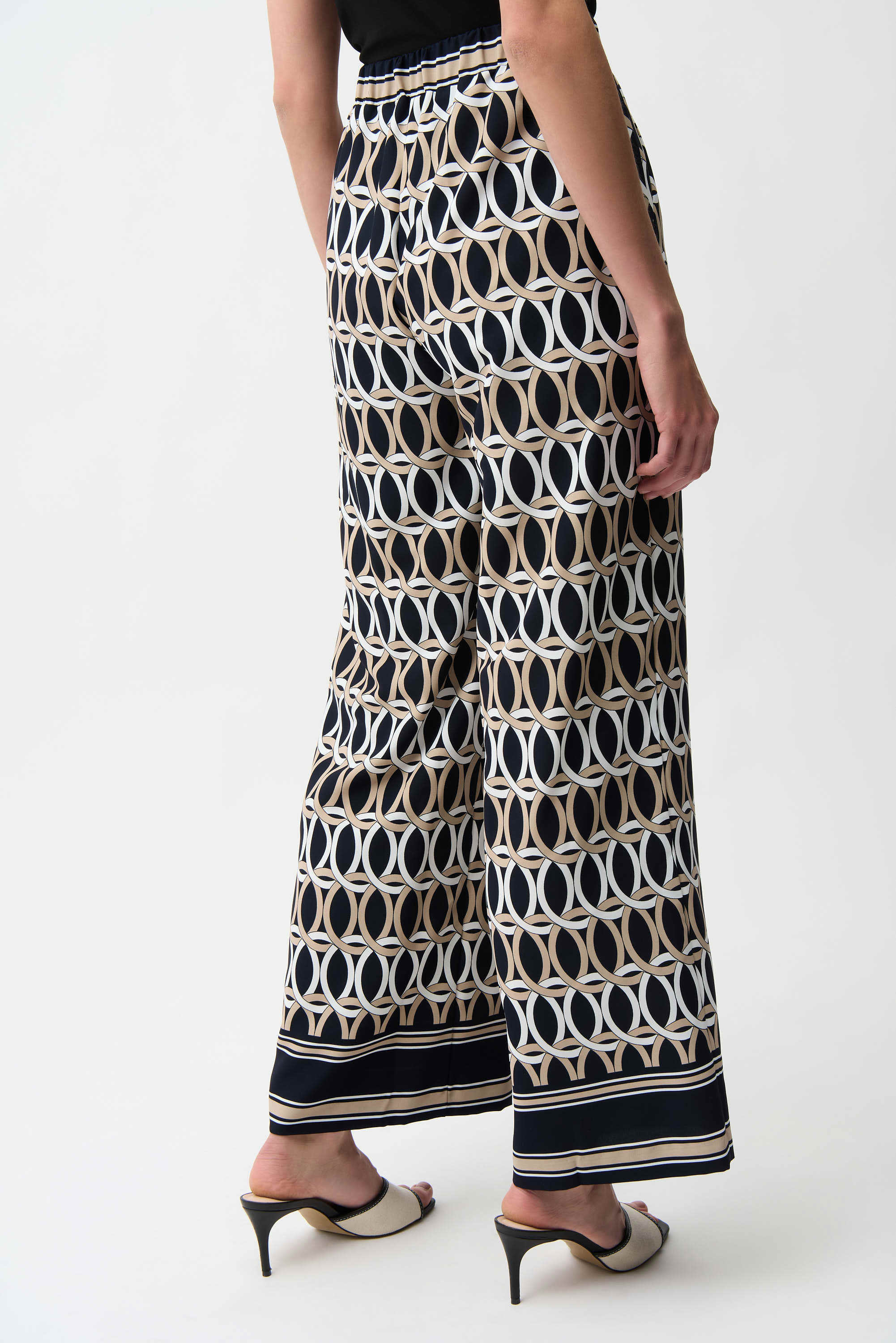 Joseph Ribkoff Woven Geometric Print Wide Leg-261058