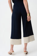 Joseph Ribkoff Silky Knit & Stretch Poplin Color Block Pull-On Culotte Pants-261081