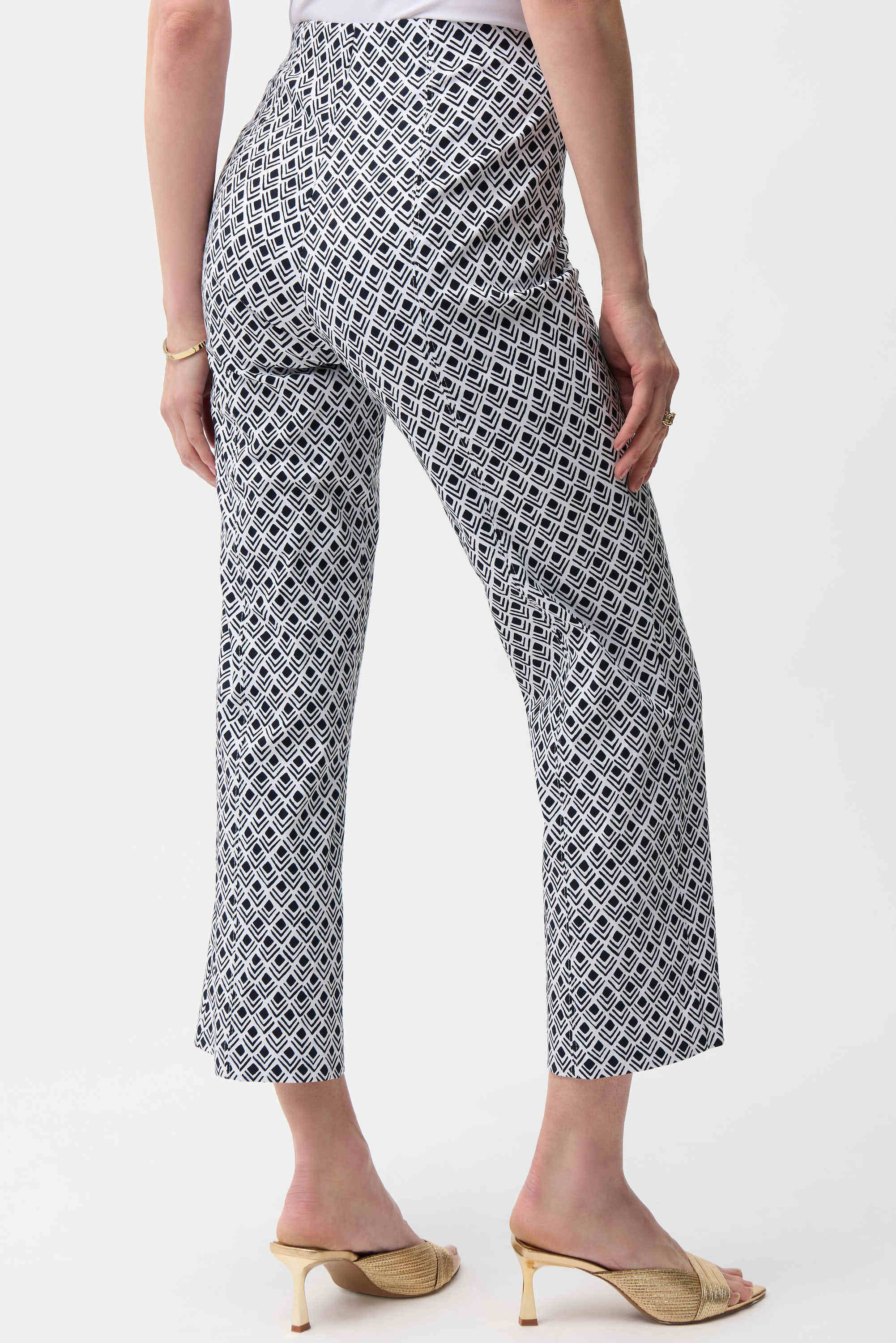 Joseph Ribkoff Millennium Geometric Print Flare Pull-On Pants-261083