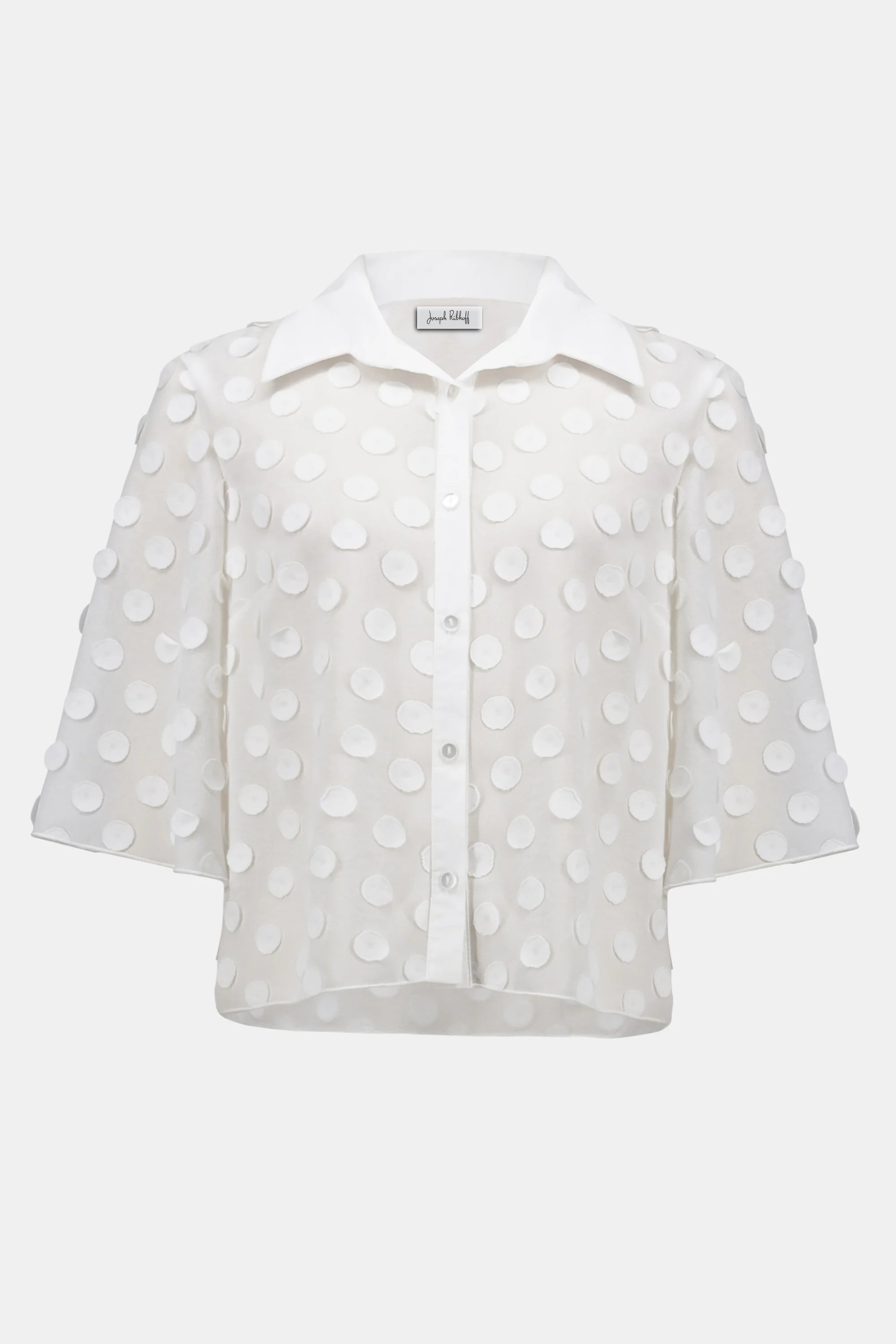 Joseph Ribkoff 3D Dot Jacquard Boxy Blouse-261098