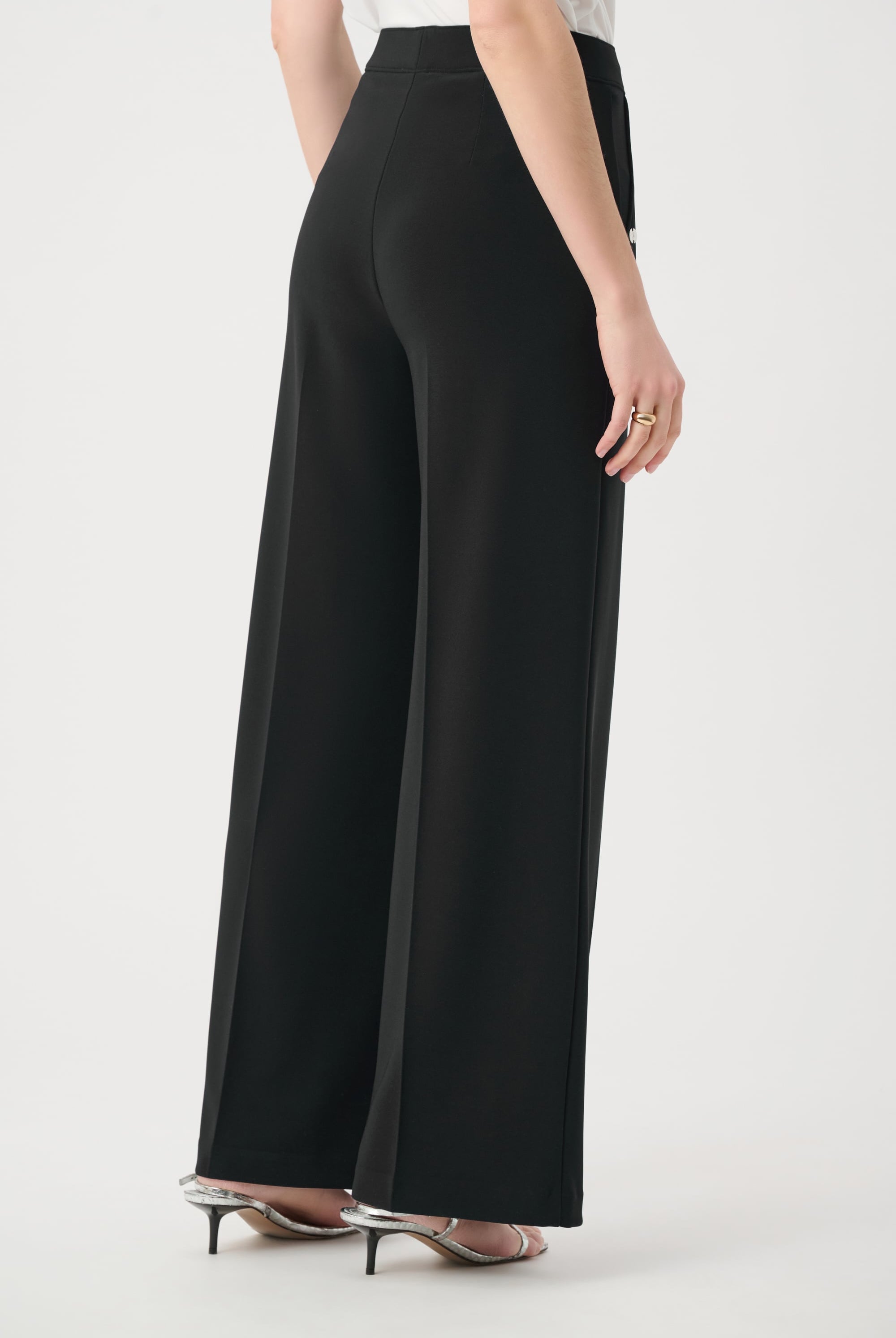 Silky Knit Wide Leg Pull-On Pants
