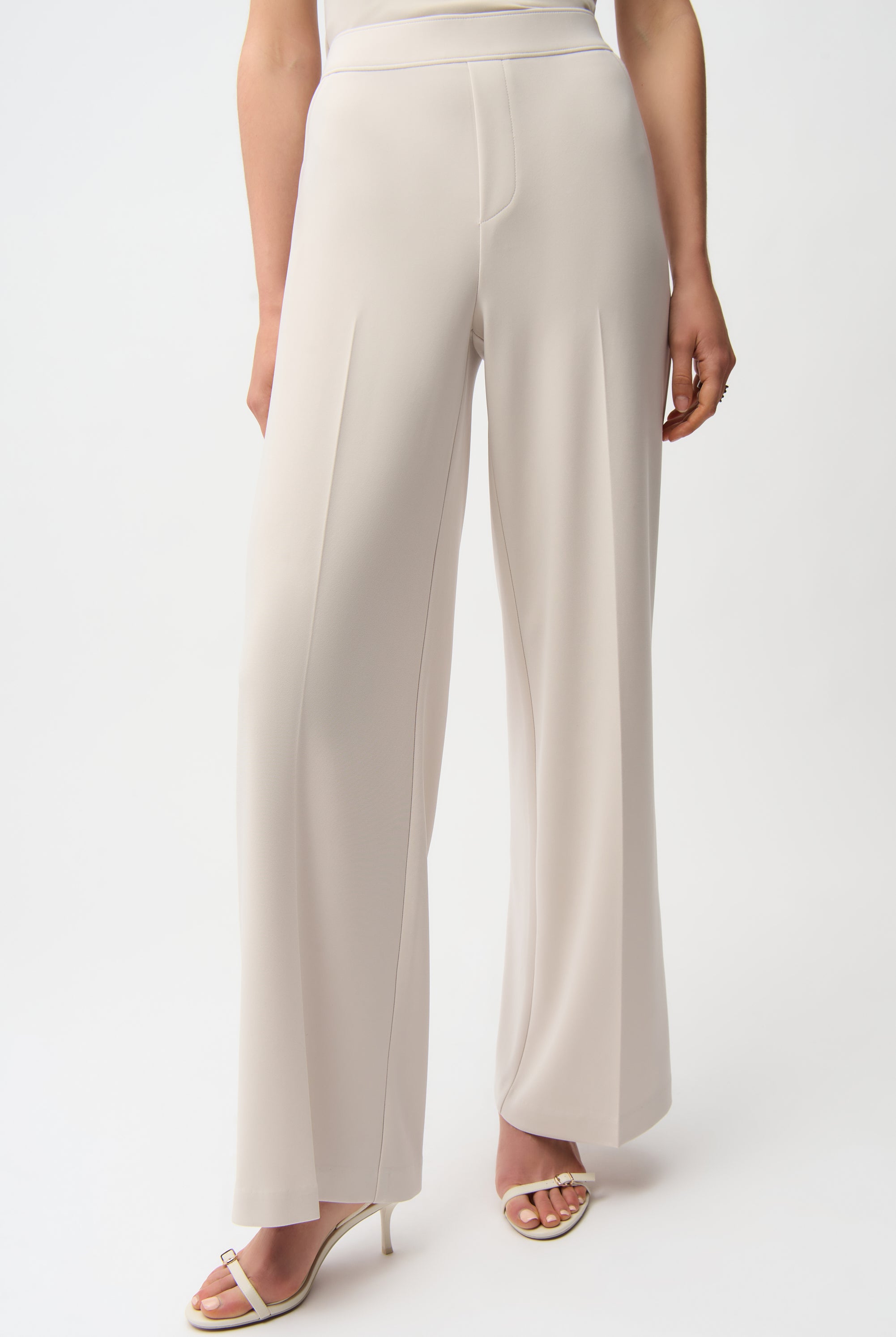 Silky Knit Wide Leg Pull-On Pants