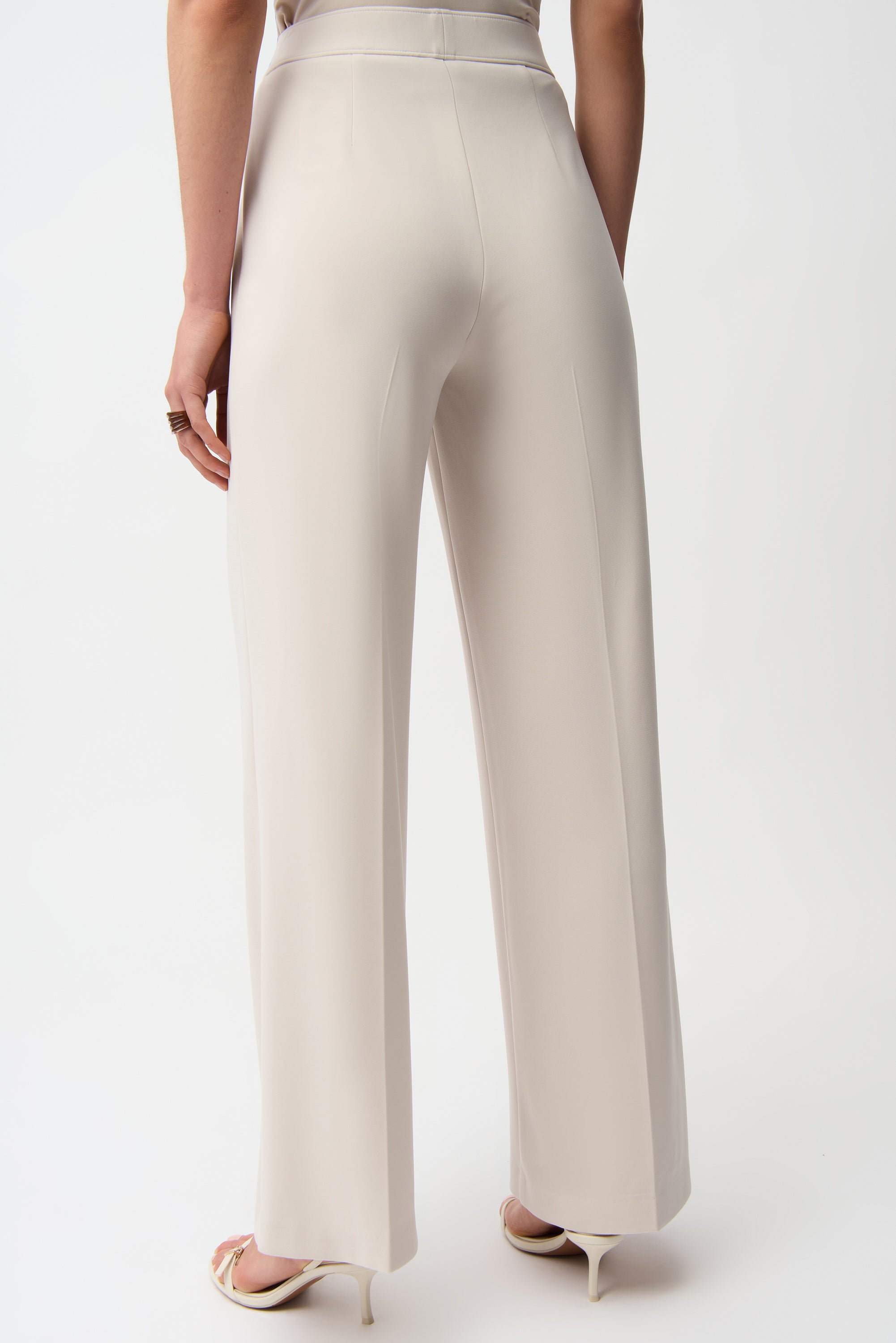 Silky Knit Wide Leg Pull-On Pants