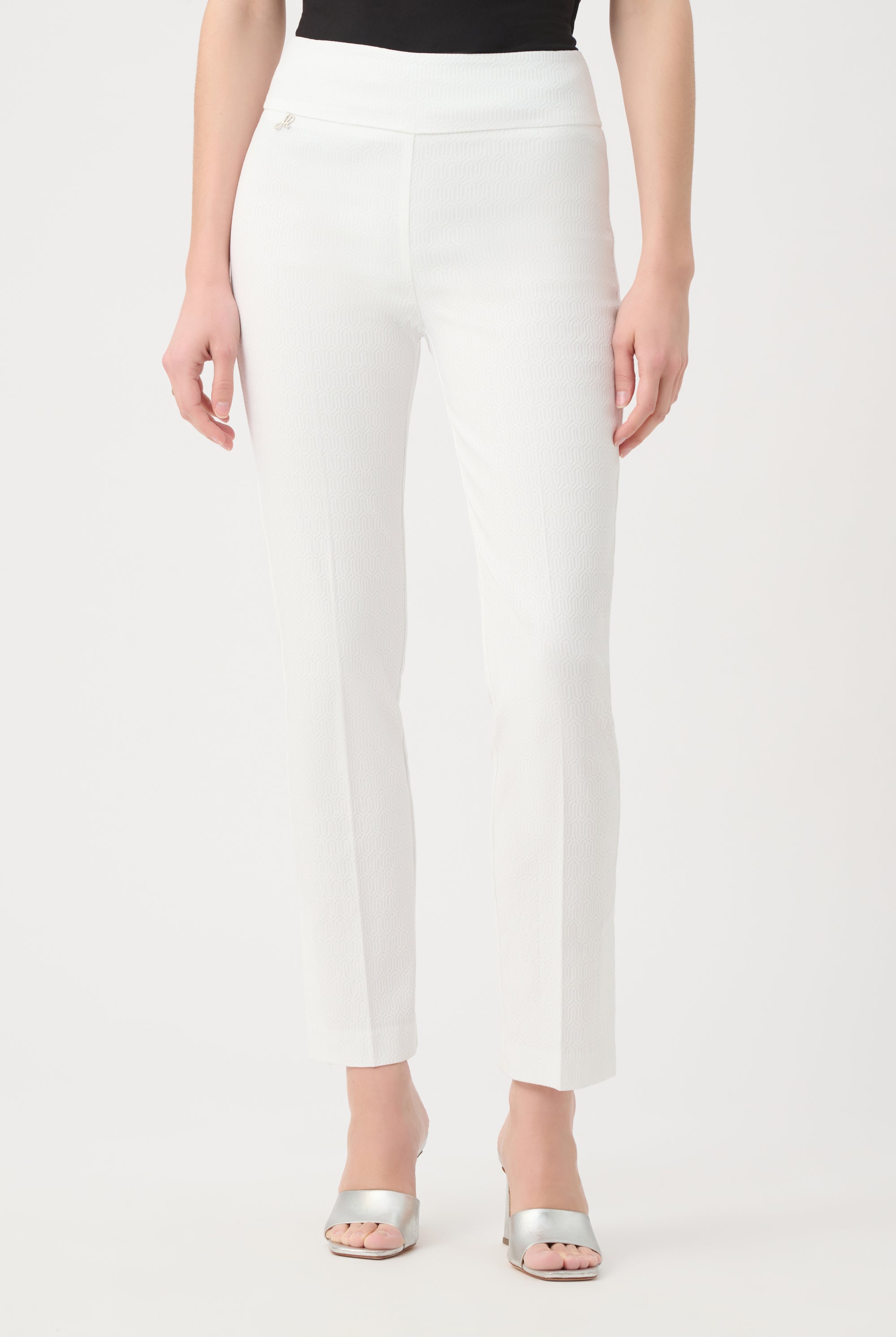 Jacquard Straight Pull-On Pants