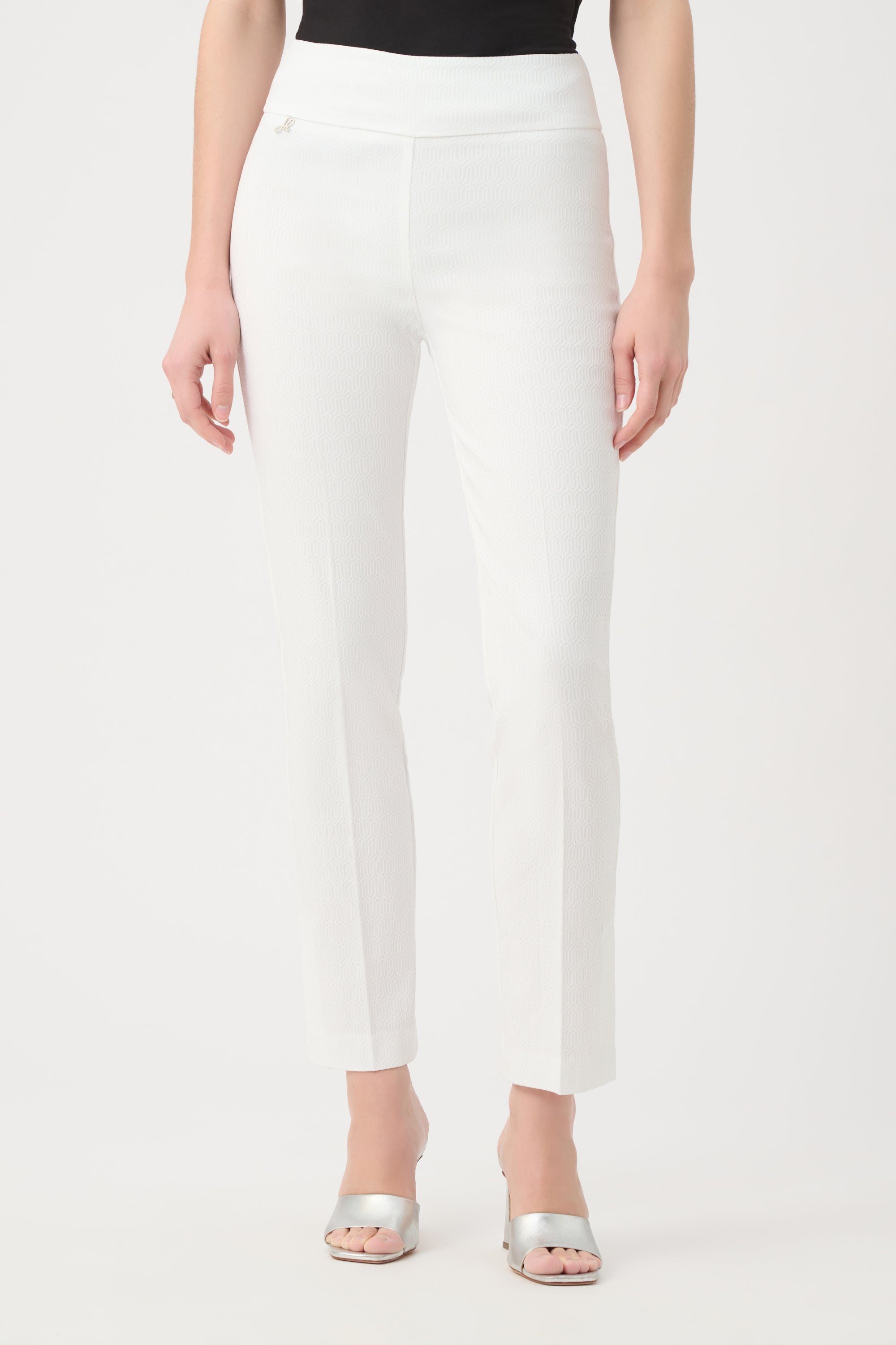 Jacquard Straight Pull-On Pants