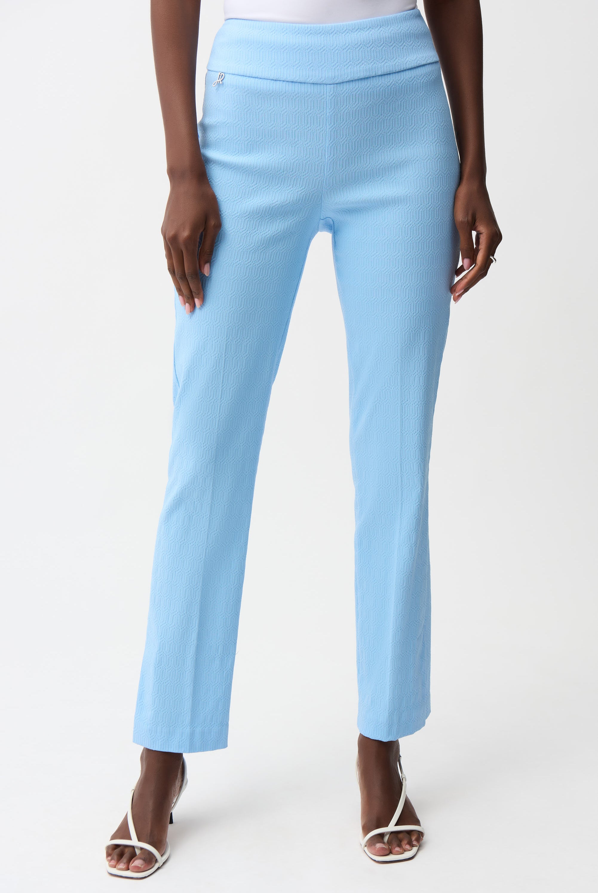 Jacquard Straight Pull-On Pants