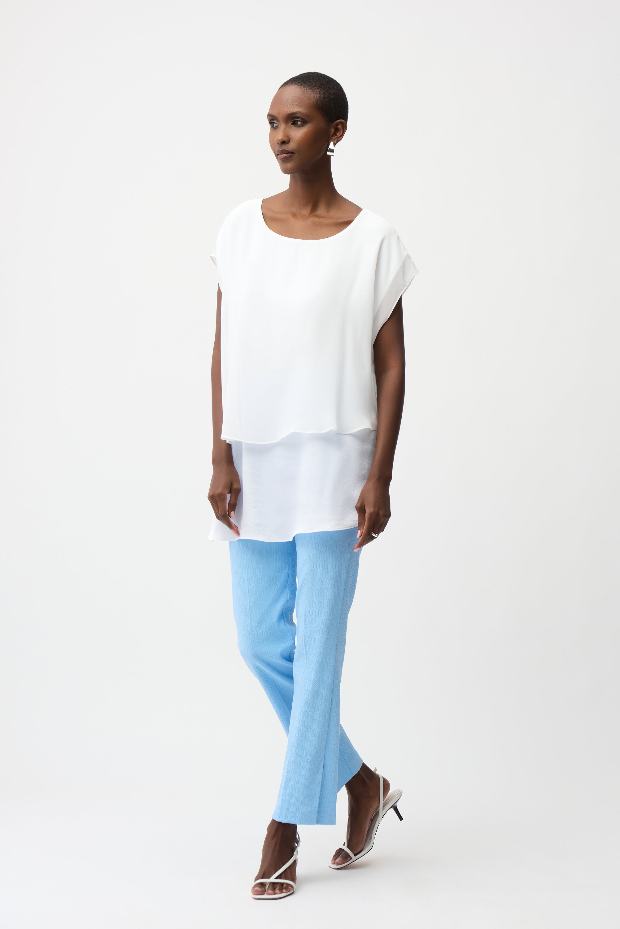 Jacquard Straight Pull-On Pants