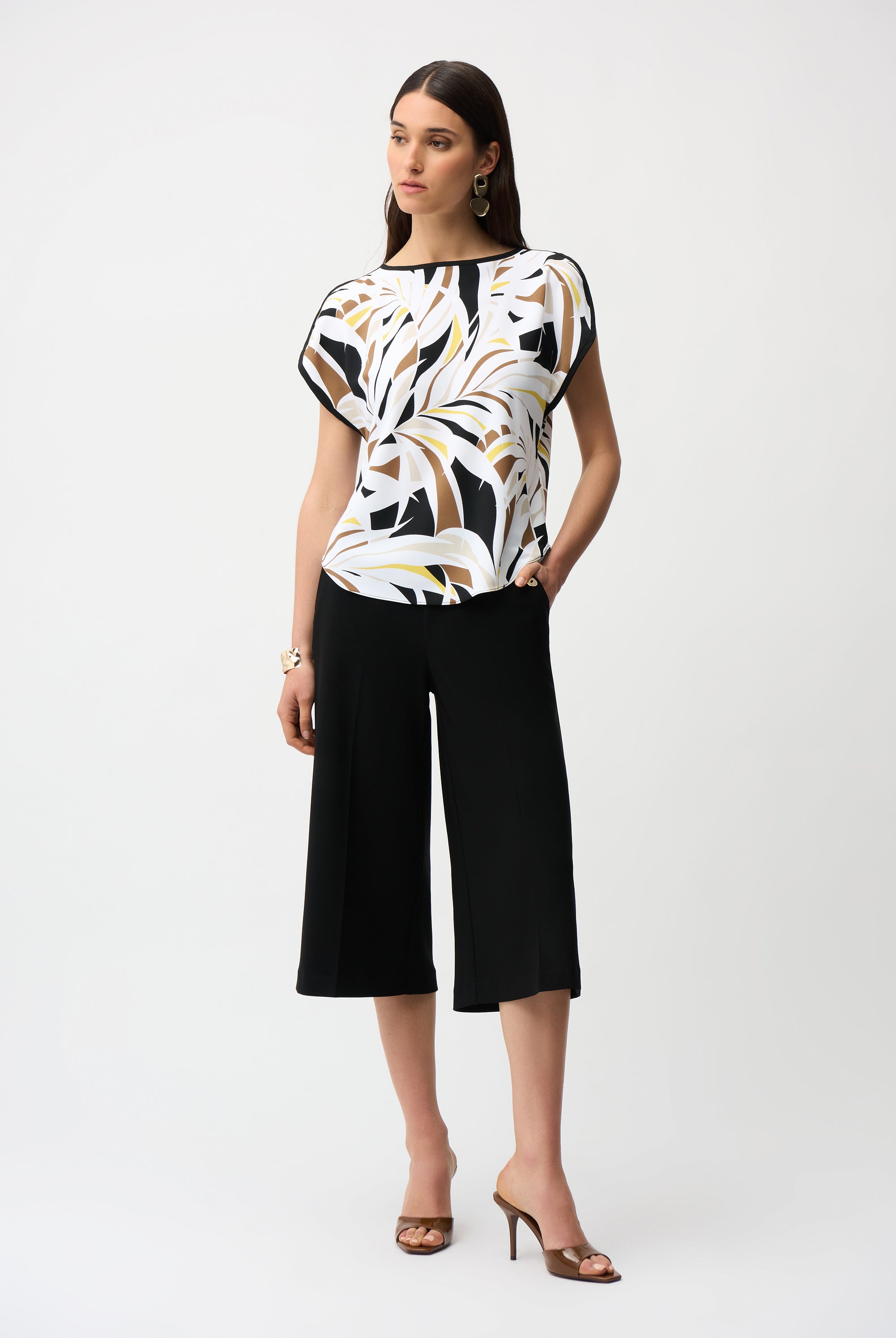 Joseph Ribkoff Tropical Print Top | Unique Apparel USA
