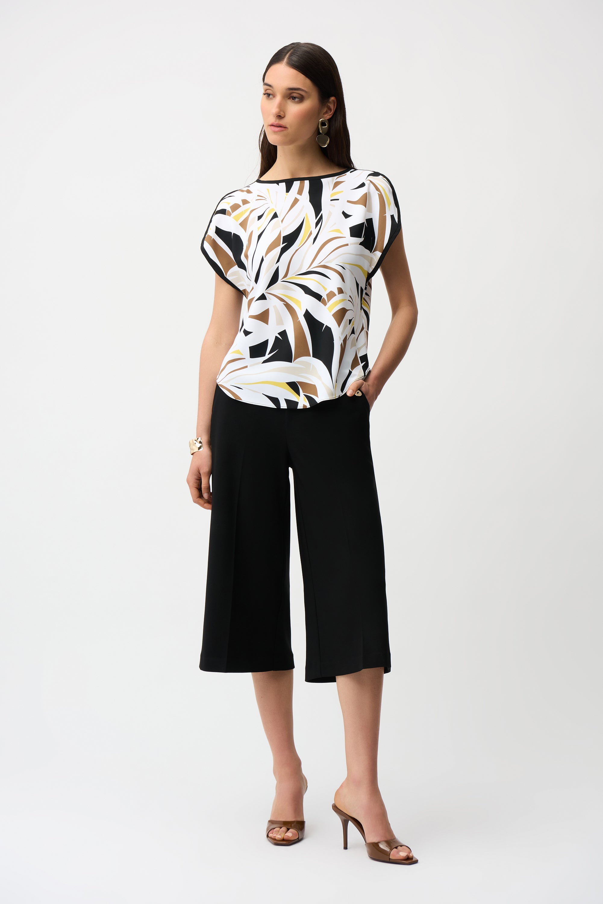 Joseph Ribkoff Tropical Print Top-261162