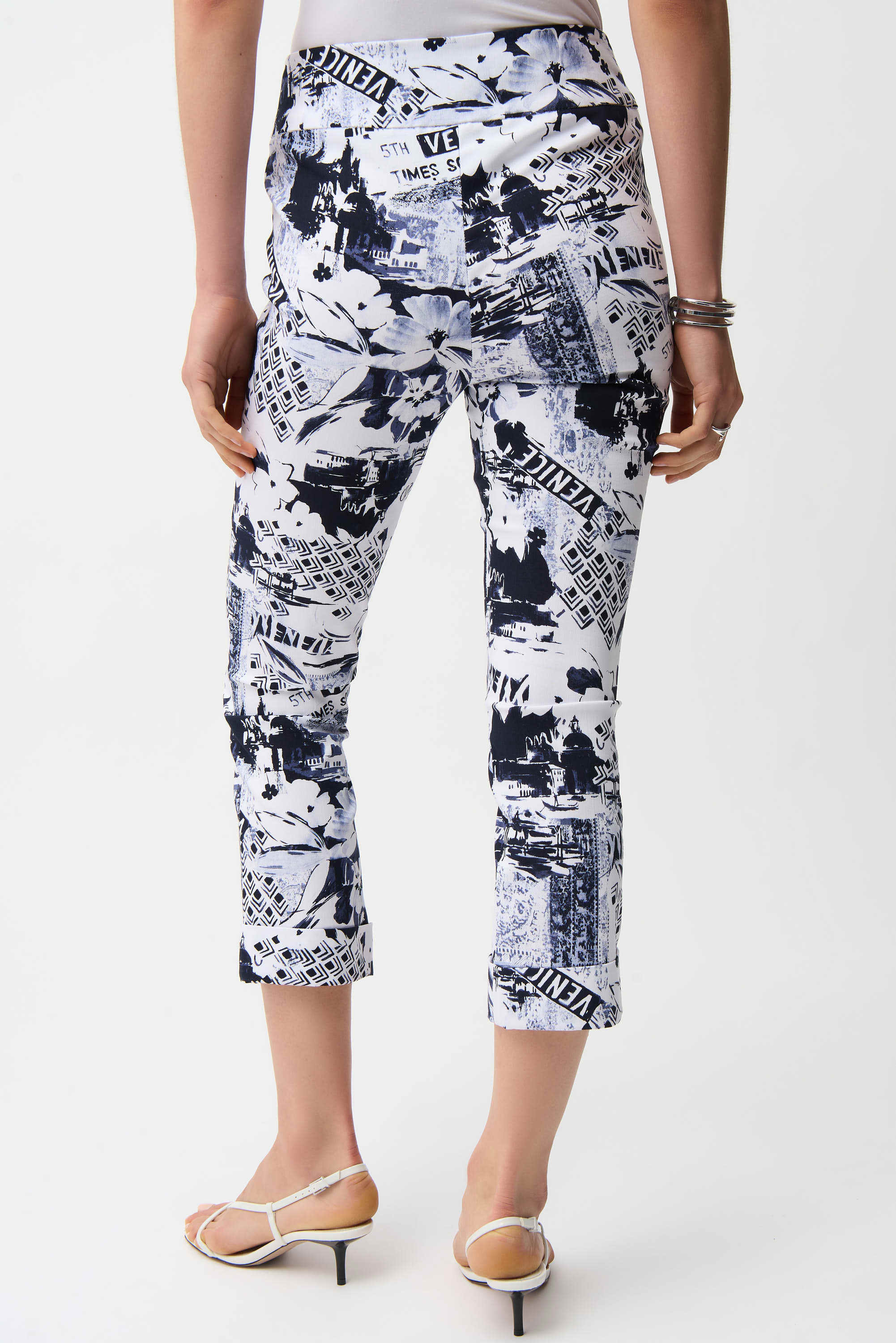 Joseph Ribkoff Millennium Conversational Print Crop Pull-On Pants-261187