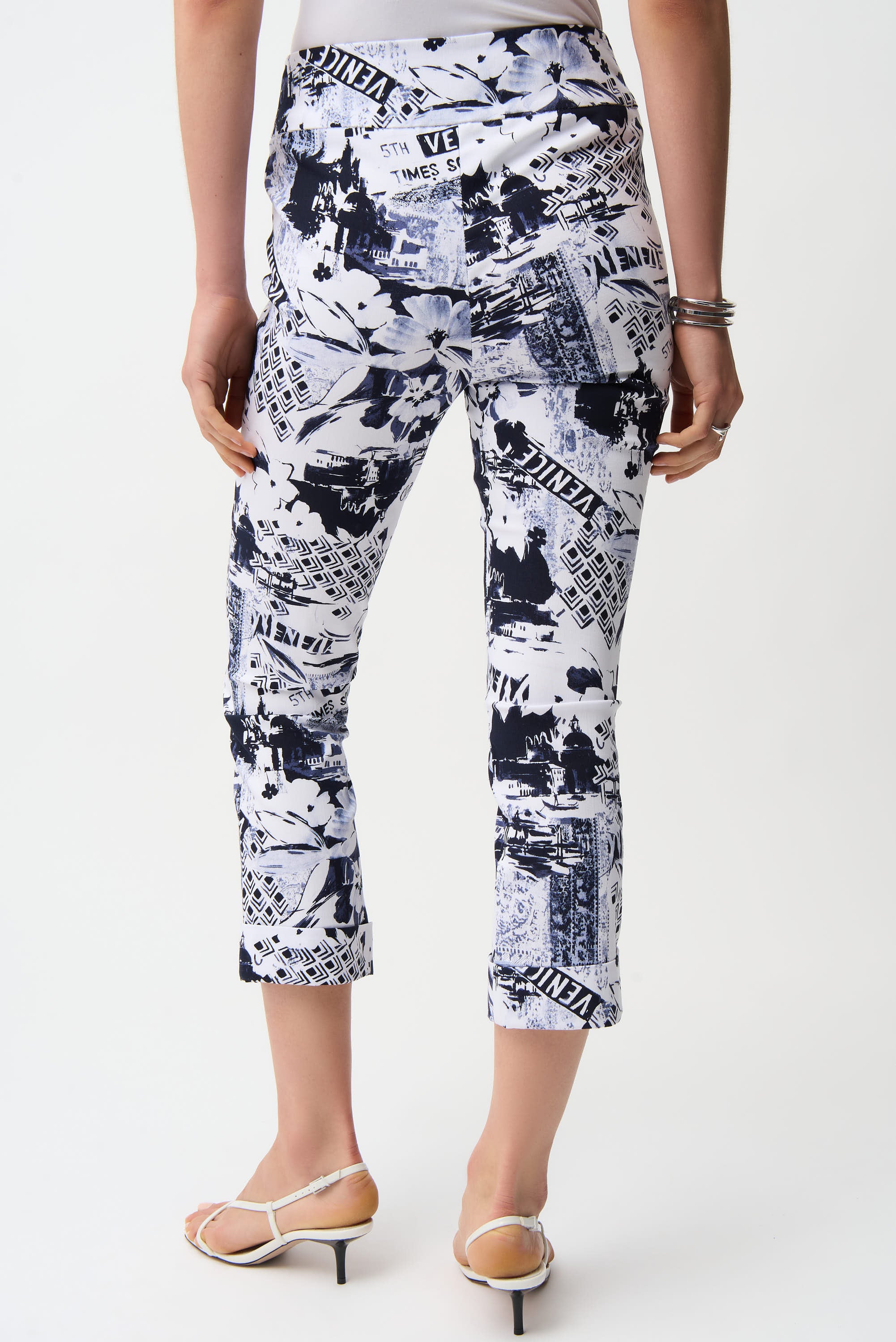 Millennium Conversational Print Crop Pull-On Pants