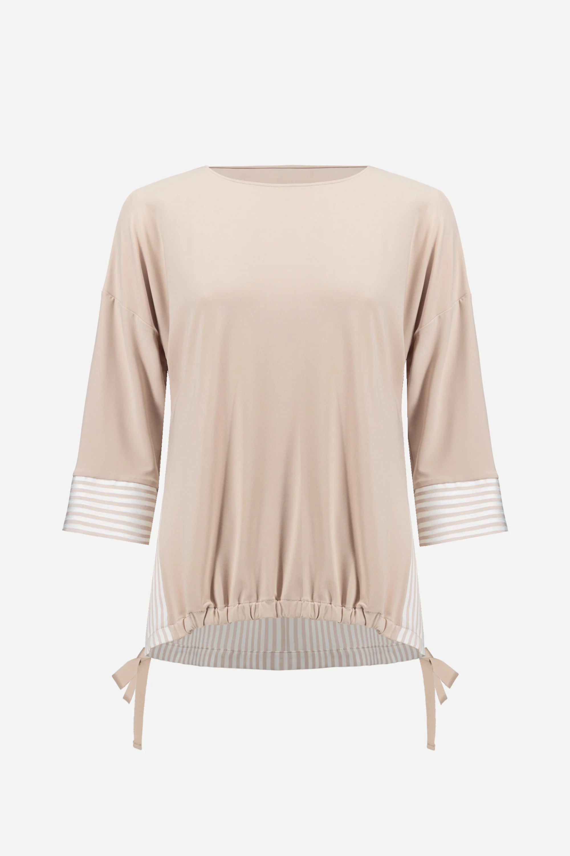 Joseph Ribkoff Silky Knit Stripe High-Low Top-261193