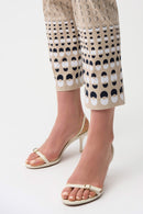 Joseph Ribkoff Millennium Geometric Print Straight Pull-On Pants-261222