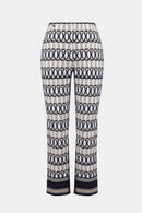 Joseph Ribkoff Millennium Geometric Print Straight Pull-On Pants-261222