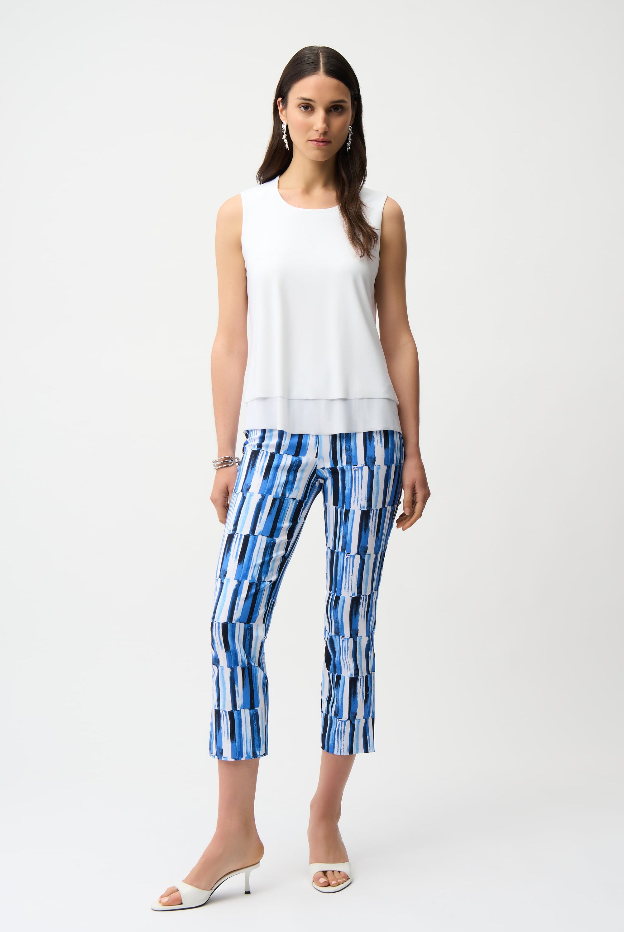 Millennium Abstract Print Crop Pull-On Pants