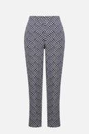Joseph Ribkoff Geometric Jacquard Pull-On Slim Fit Pants-261225