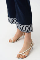 Joseph Ribkoff Silky Knit Pull-On Culotte Pants With Guipure Detail-261246