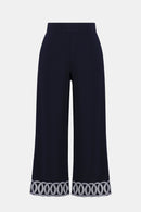 Joseph Ribkoff Silky Knit Pull-On Culotte Pants With Guipure Detail-261246
