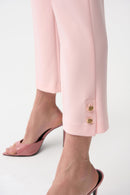 Joseph Ribkoff Silky Knit Crop Pull-On Pants With Gold Buttons - 261254