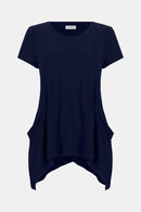 Joseph Ribkoff Silky Tunic With Handkerchief Hem-261310