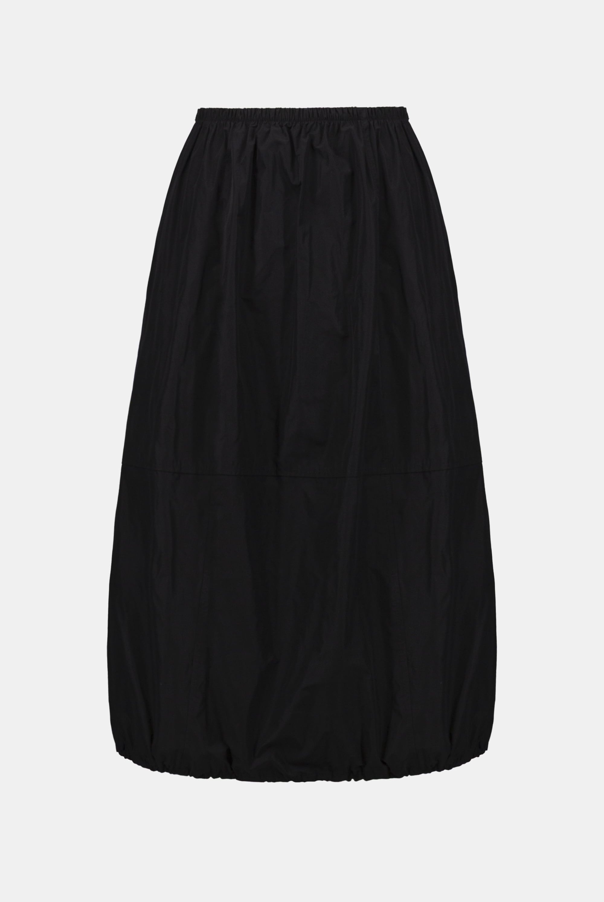 Memory Balloon Skirt With Elastic Waisband