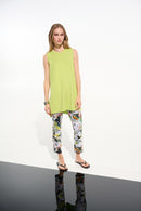 Joseph Ribkoff Tropical Print Pull-On Pants With Mesh Detail-261603